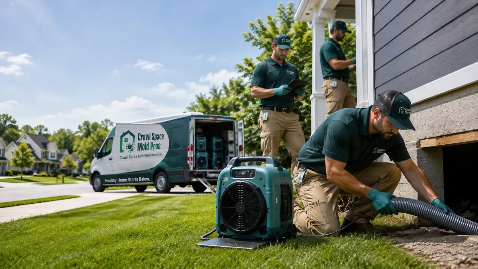 Crawl Space Mold Removal in Dracut, MA